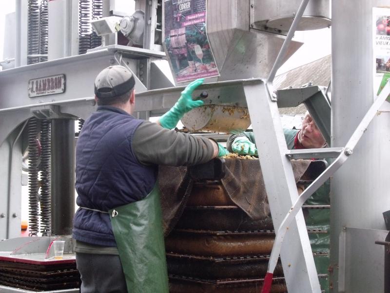 Pressage cidre à la presse hydraulique